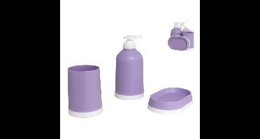 Klassieke Badset 3 delig voor in de badkamer Paars