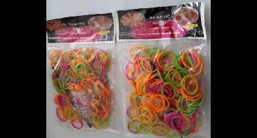 Loombandjes 200 stuks in zakje, set van 4 stuks