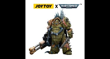 Warhammer 40,000 Action Figure Death Guard Blightlord Terminator 1 with Reaper Autocannon and Bubotic Blades 14 cm