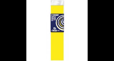 10x Knutsel crepe vouw papier neon geel 250 x 50 cm