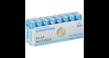 16x Grundig AA batterijen alkaline 1.5 V
