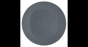 4x Stuks onbreekbare kunststof ontbijt/dinerbordjes - grijs - 20 cm