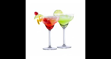 Alpina 4x Margarita cocktailglazen - glas - 250 ml - vaatwasser bestendig