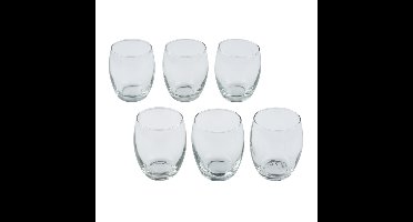 Alpina Drinkglazen - 6x stuks - 350 ml - glas - waterglazen - sapglazen