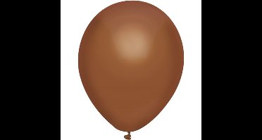 Ballonnen - bruin - verjaardag/thema feest - 100x stuks - 29 cm