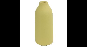 Bloemenvaas - geel terracotta - D11 x H23 cm - smalle opening