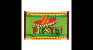 Boland Vlag Mexico - polyester - 60 x 90 cm - mexiaans thema - fiesta