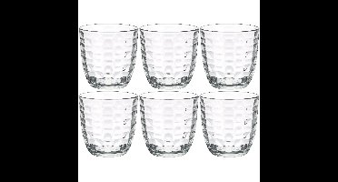 Bormioli Rocco Drinkglazen/Waterglazen Tumblers - 6x stuks - transparant - 300 ml