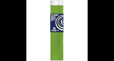 Crepe papier platte vellen - 6x - limegroen - 250 x 50 cm - Knutselen met papier - Knutselspullen