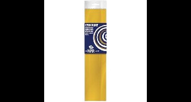 Crepe papier platte vellen - okergeel - 250 x 50 cm - Knutselen met papier - Knutselspullen