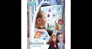 Disney Frozen auto raamstickers - 70x stuks - voor kinderen