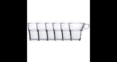 Duralex Espresso glazen Caprice transparant - 6x stuks - 90 ml - Koffie/espresso kopjes van glas