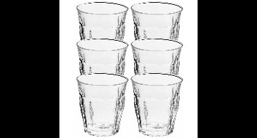 Duralex Picardie water/drinkglazen - set 6x stuks - 250 ml - transparant - luxe glas