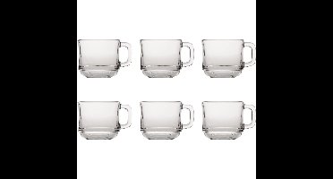 Duralex Theeglazen Lys - 6x stuks - glas - 220 ml - transparant