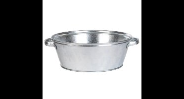 Esschert Design Teil - zink - zilverkleurig - 11 liter - 38 x 14 cm - bloemenbak - plantenbak