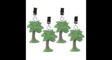 Excellent Houseware Tafelkleedgewichtjes - 4x - palmboom - steen