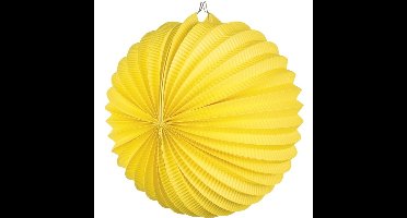 Feest Lampion - Bol model - geel - papier - Dia 22 cm - feestartikelen - versiering