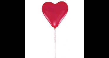 Groot XL hart ballon - rood - 60 cm - Valentijnsdag/liefde/huwelijk