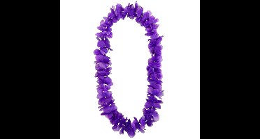 Hawaii krans - paars - stof - hawaikransen - 1 meter - tropisch - hawaii slinger