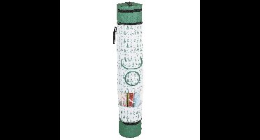 HI cadeaupapier?opbergtas - groen - pvc/polyester - 94 x 17 cm - kerstinpakpapier opruimtas