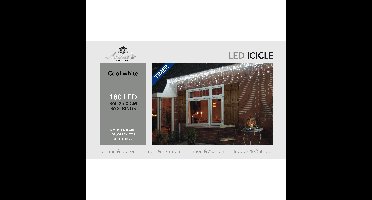 IJspegelverlichting - 180 led lampjes - helder wit - 360 x 60 cm - lichtsnoer
