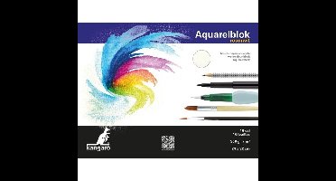 Kangaro Aquarelblok - 2x - 16 vel - 300 gram - 32 x 24 cm - Aquarel papier