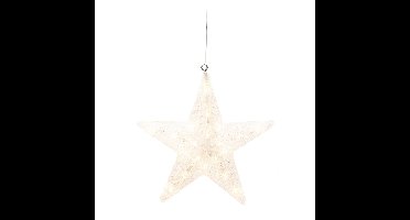 Konstsmide Verlichte kerstster - hangend - 40 cm - 40 led lampjes - warm wit - buiten