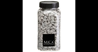 Mica Decorations decoratie steentjes - grijs - 650ml - hobby steentjes