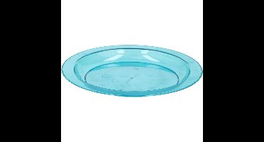 Ontbijtbordje blauw 20 cm kinderservies van plastic/kunststof