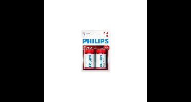 Philips LR20 D Powerlife batterijen - 2x stuks - grote batterijen - long lasting
