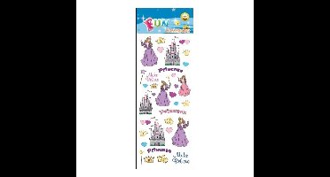 Poezie album stickers prinses en kasteel