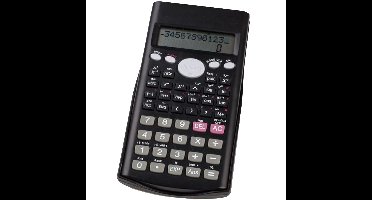 Rekenmachine/calculator - zwart - 240 functies - voor school of kantoor