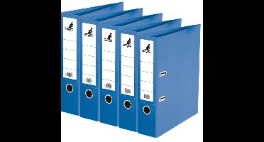 Ringband map/ordners A4 - 5x - blauw - 31 x 28 x 7 cm - Documenten opbergen - Kantoorartikelen