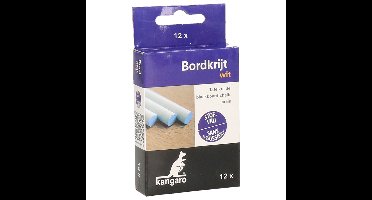 Schoolbord krijtjes - pakje van 12x stuks - wit - speelgoed