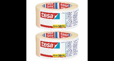 Tesa Afplaktape - 1x rol - schilderstape - 50 mm x 50 m - maskeertape
