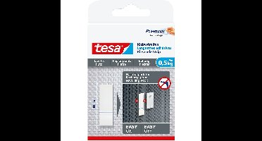 Tesa Powerstrips - 9x - plakstrips - voor behang/pleister - dubbelzijdig - tape