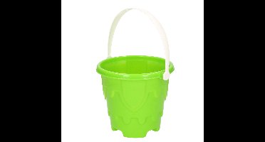 T&F Creations Zandkasteel Emmer - groen - 18 x 16 cm - strandemmer - zandvormpjes