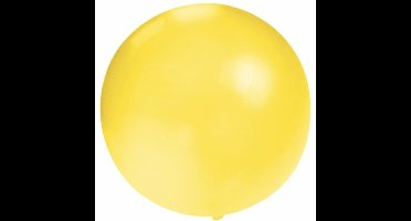 Verjaardagfeest ballonnen - 60 cm - geel - extra grote ballon - versiering - verjaardag
