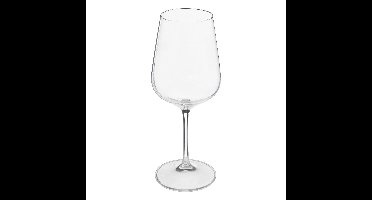 Wijnglazen set Lena - doosje 6x stuks - chique transparant glas - 45 CL