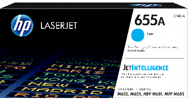 Originele HP 655A cyaan LaserJet tonercartridge