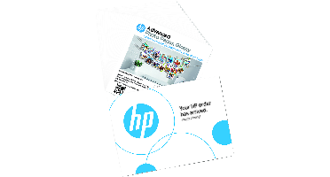 HP Advanced Photo Paper, Glossy, 65 lb, 5 x 5 in. (127 x 127 mm), 20 sheets