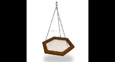 Vogelvoederschaal ø 31 cm - hout hangend