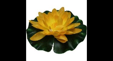 Waterlelie geel kunststof 14cm