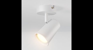 Riga - LED plafondlamp - 4 Watt 345 lumen - 2700K Warm wit - Draaibaar en dimbaar - GU10 - Kantelbaar - Plafondspot - IP20 voor binnen - Wit