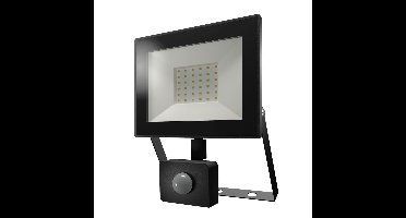 Lumos LED Breedstraler - met Bewegingssensor en Schemerschakelaar - 30 Watt - 2830 lumen - 6500K daglicht wit - IP65 waterdicht