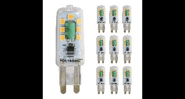 10x G9 LED Lamp - 2,2 Watt 200 lumen - 4000K Neutraal wit - 230V - Vervangt 22 Watt - T4 halogeen