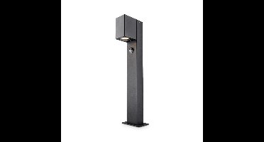 Marion LED Sokkellamp buiten zwart - 50 cm - Bewegingssensor - Padverlichting - GU10 Fitting - Max. 7 Watt - IP65 Waterdicht - Staande buitenlamp