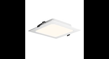 LED Downlight ECO - inbouwspot vierkant - mini LED paneel - 6 Watt 490 lumen - 2700K warm wit - 120x120mm - plat 25mm