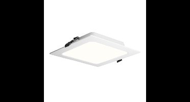 LED Downlight ECO - inbouwspot vierkant - mini LED paneel - 6 Watt 490 lumen - 4000K neutraal wit - 120x120mm - plat 25mm