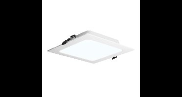 LED Downlight ECO - inbouwspot vierkant - mini LED paneel - 9 Watt 820 lumen - 6500K daglicht wit - 145x145mm - plat 25mm